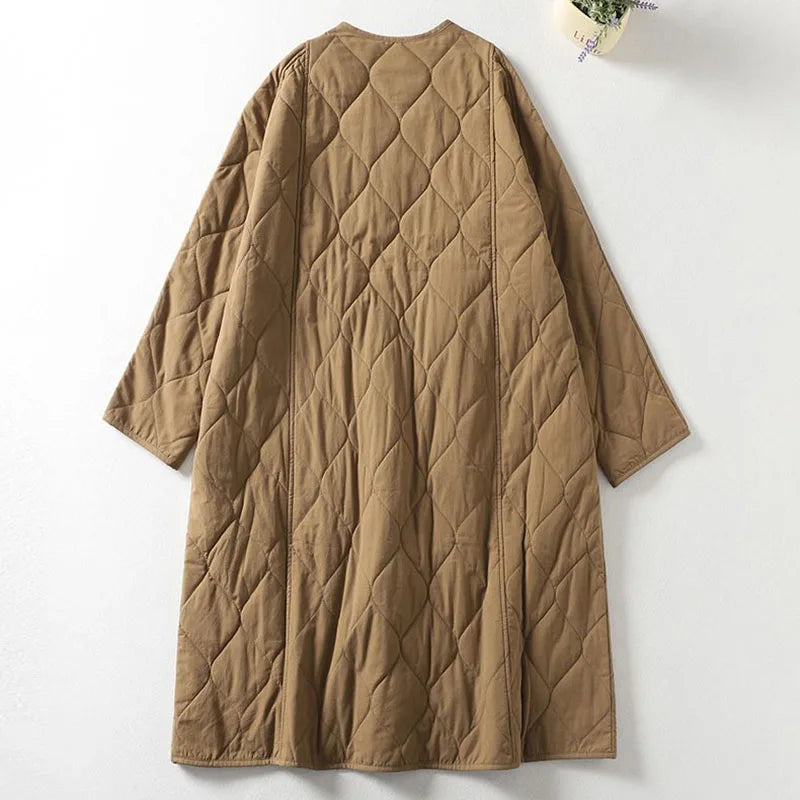 Damska Kurtka Lekka Pikowana Ocieplana