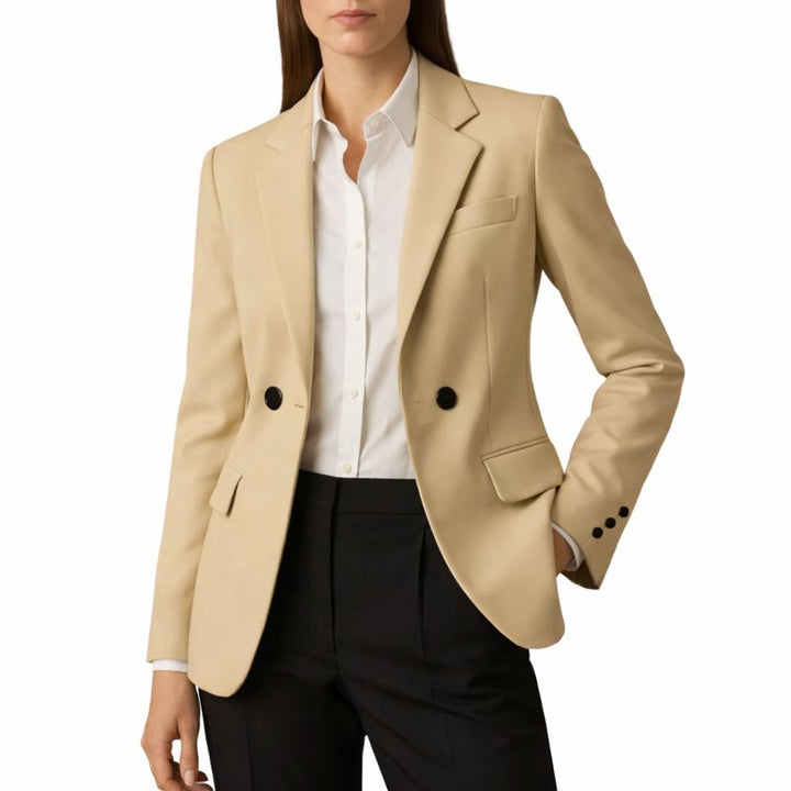 Damska Marynarka Z Klapami I Kieszeniami