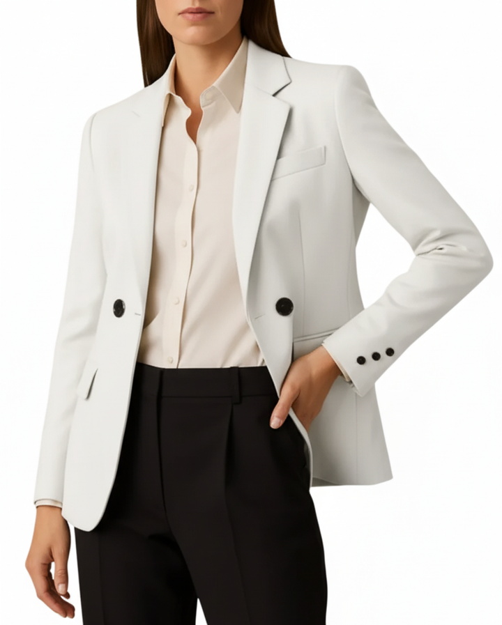 Damska Marynarka Z Klapami I Kieszeniami