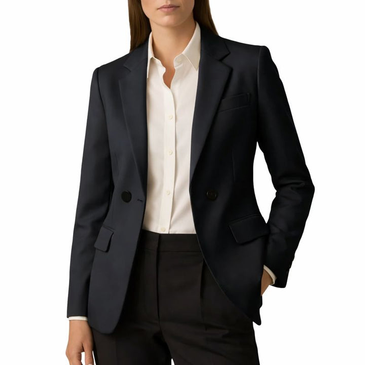 Damska Marynarka Z Klapami I Kieszeniami