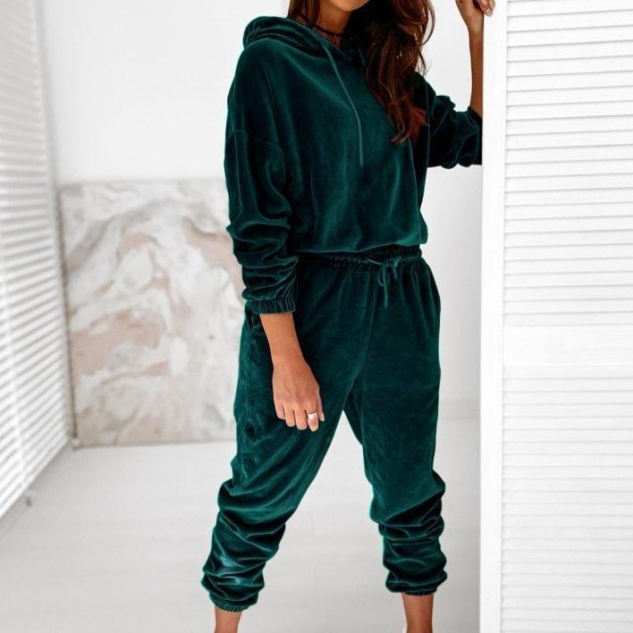 Damski Dresowy Komplet O Luźnym Kroju