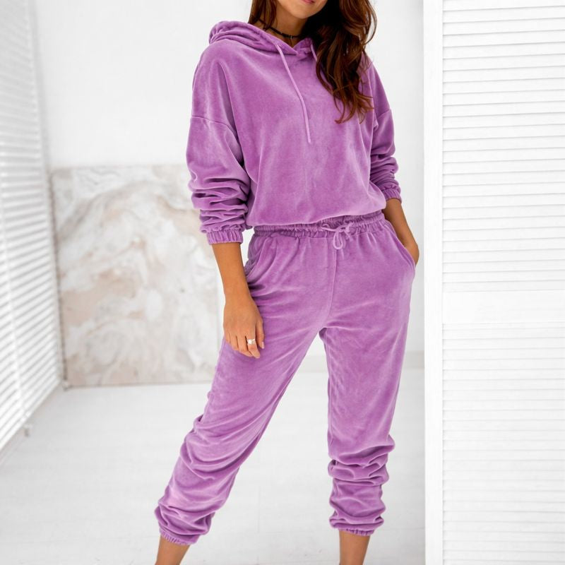 Damski Dresowy Komplet O Luźnym Kroju