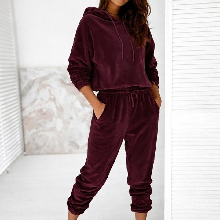 Damski Dresowy Komplet O Luźnym Kroju