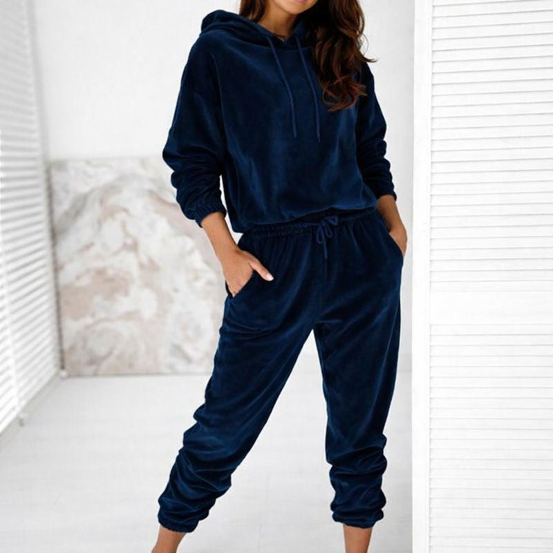 Damski Dresowy Komplet O Luźnym Kroju