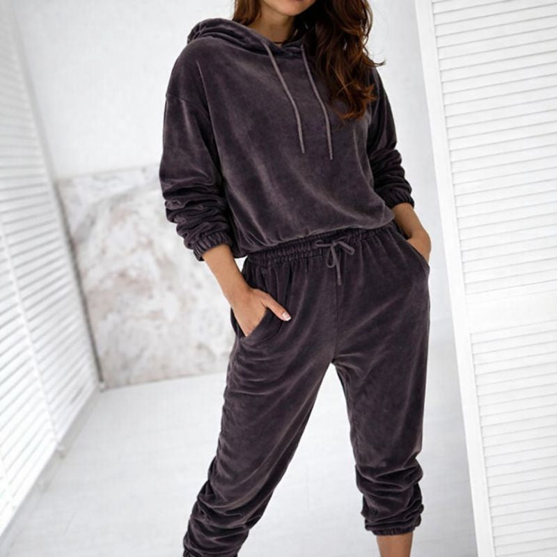 Damski Dresowy Komplet O Luźnym Kroju