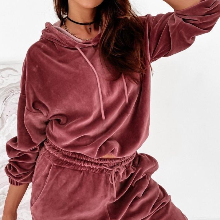 Damski Dresowy Komplet O Luźnym Kroju