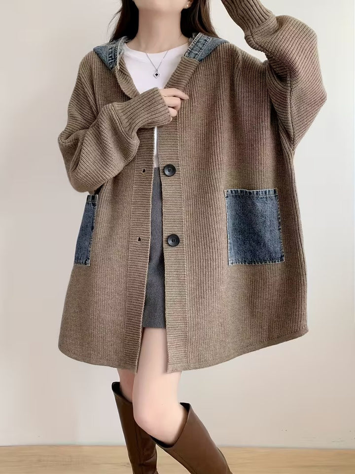 Damski Kardigan z Kapturem