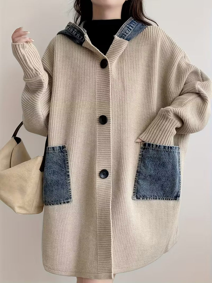 Damski Kardigan z Kapturem