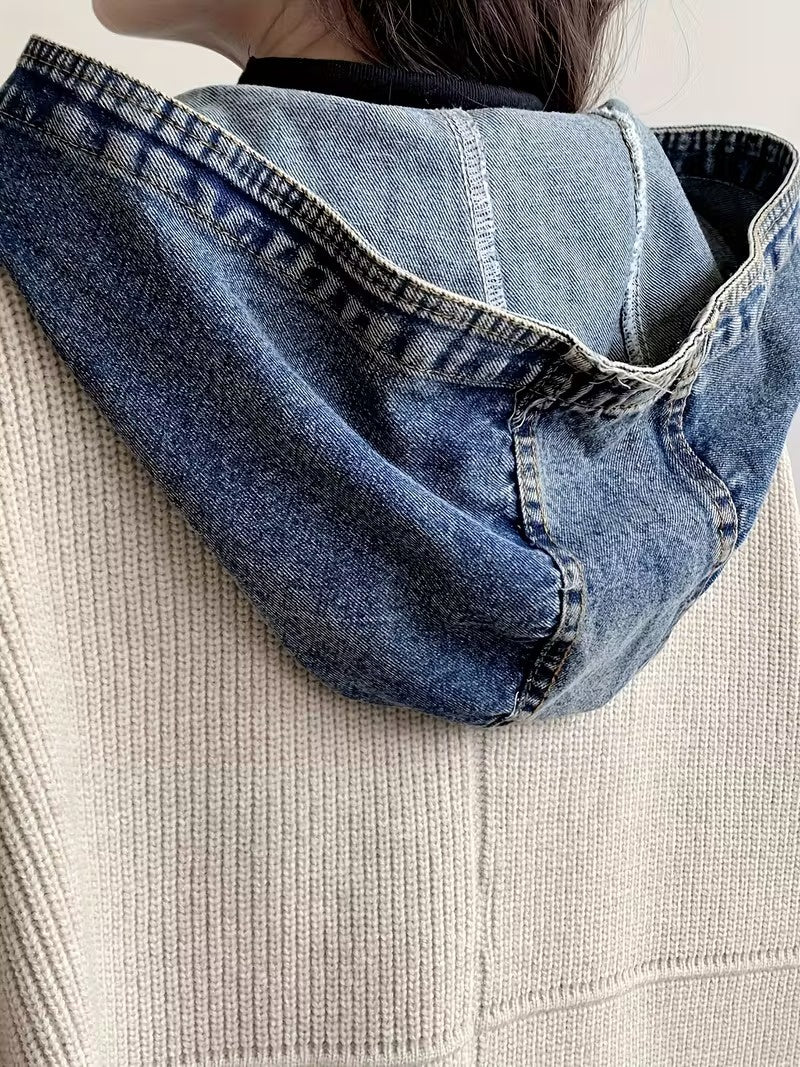 Damski Kardigan z Kapturem