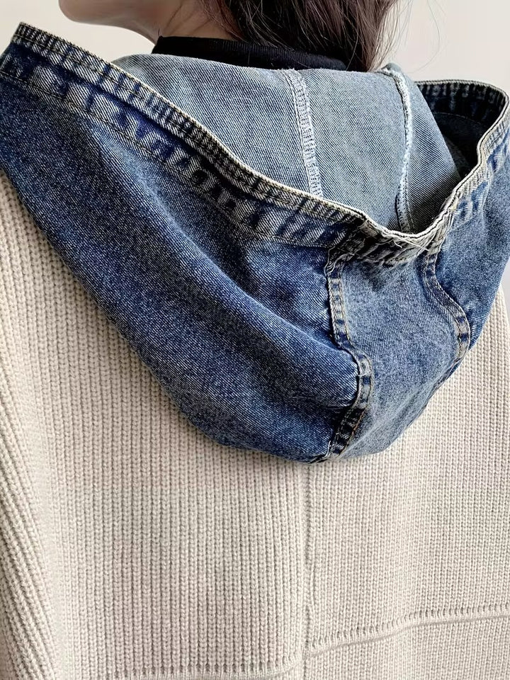 Damski Kardigan z Kapturem