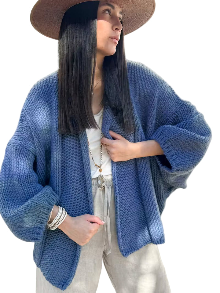 Damski Kardigan z Otwartym Przodem i Fakturą