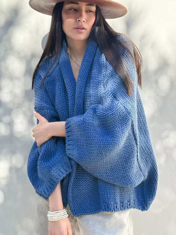 Damski Kardigan z Otwartym Przodem i Fakturą