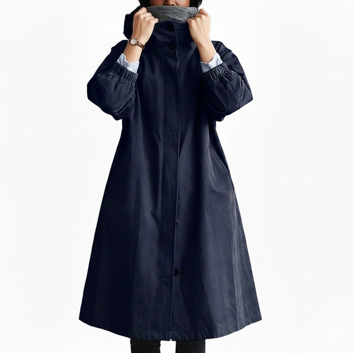 Kurtka Damska Długa z Kapturem