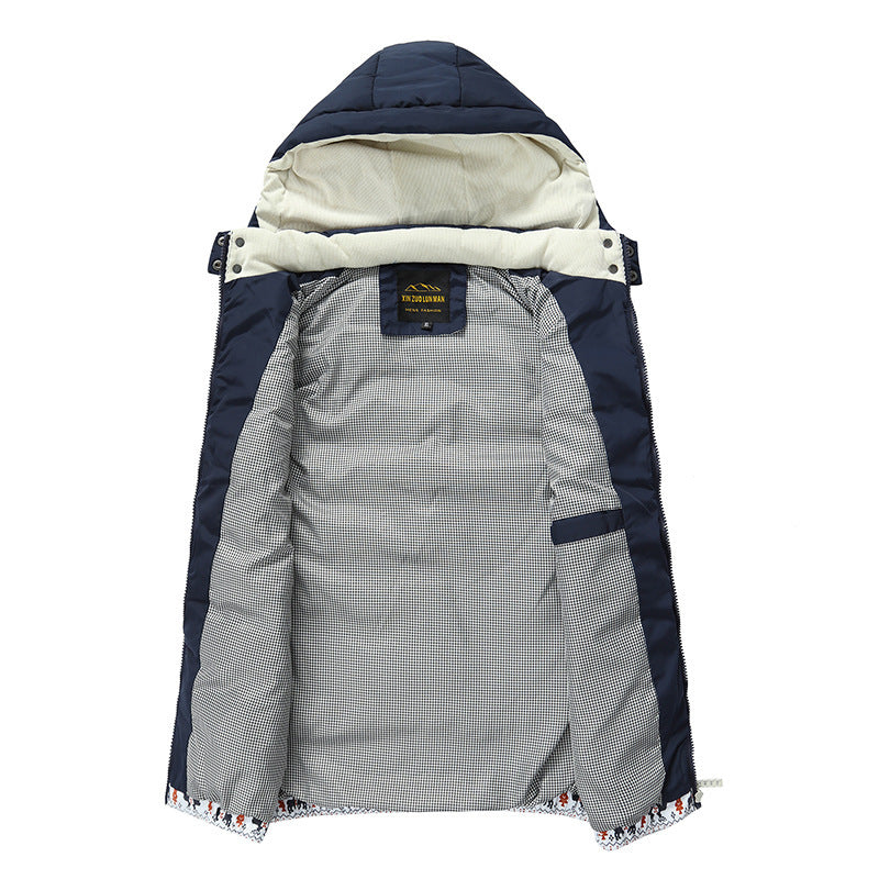 Damski Kurtka Puchowa Bezrękawnik Pikowany z Kapturem