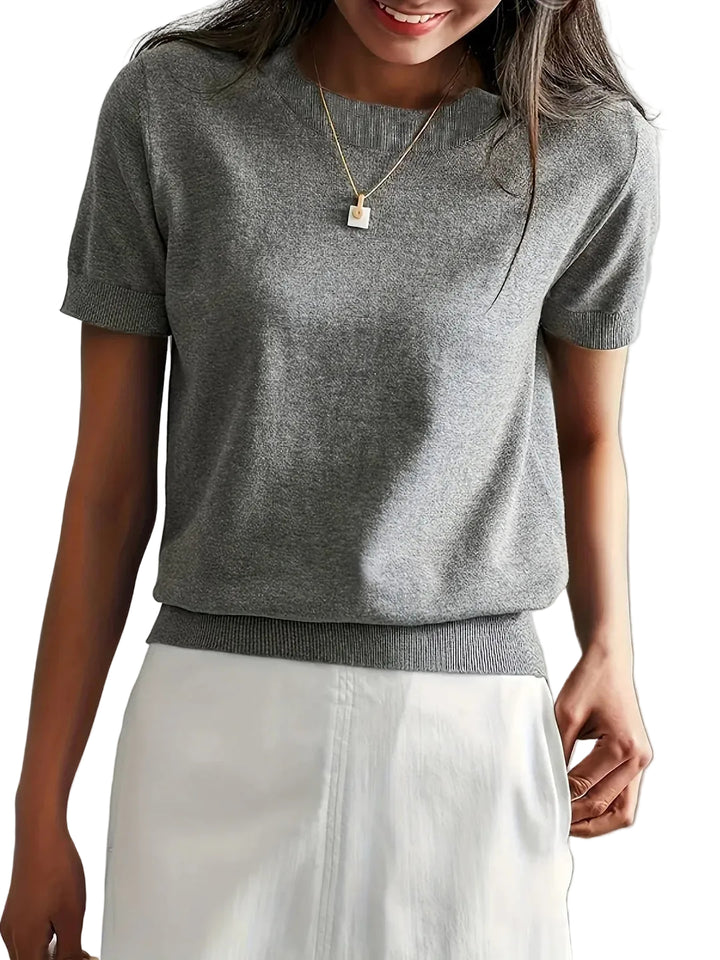 Damski Lekki Bluzka z Krótkim Rękawem