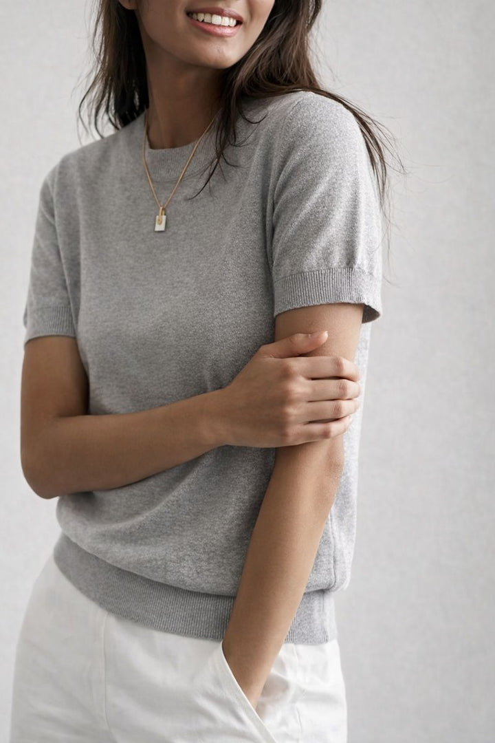 Damski Lekki Bluzka z Krótkim Rękawem