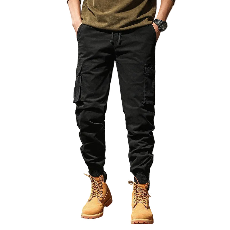 Męskie Spodnie Cargo z Wieloma Kieszeniami Praktycznymi
