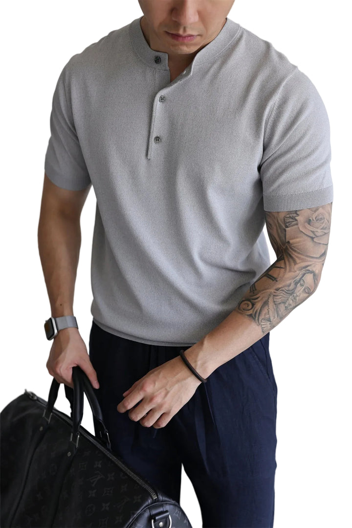 Męska Koszulka Slim Fit Z Krótkim Rękawem