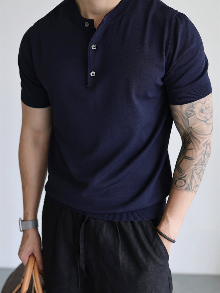 Męska Koszulka Slim Fit Z Krótkim Rękawem