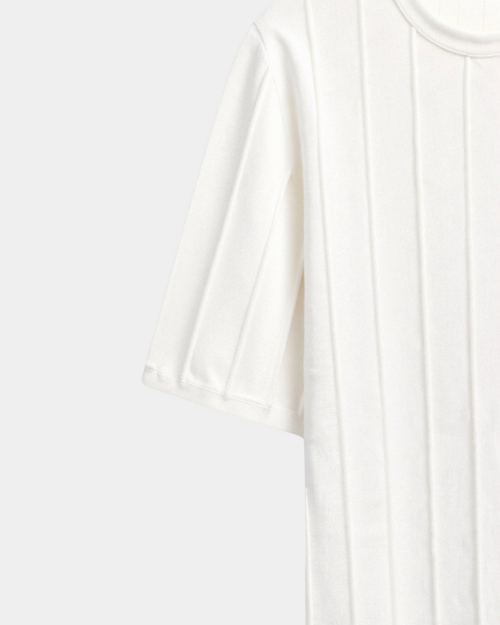 Męska Koszulka z Prążkowanym Splotem