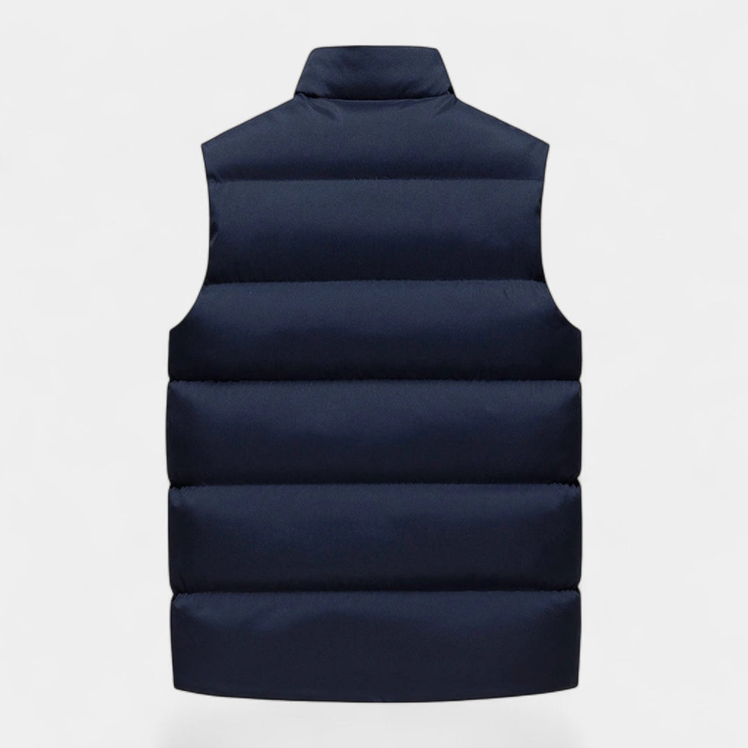 Męska Kurtka Puchowa bez Rękawów o Regularnym Kroju