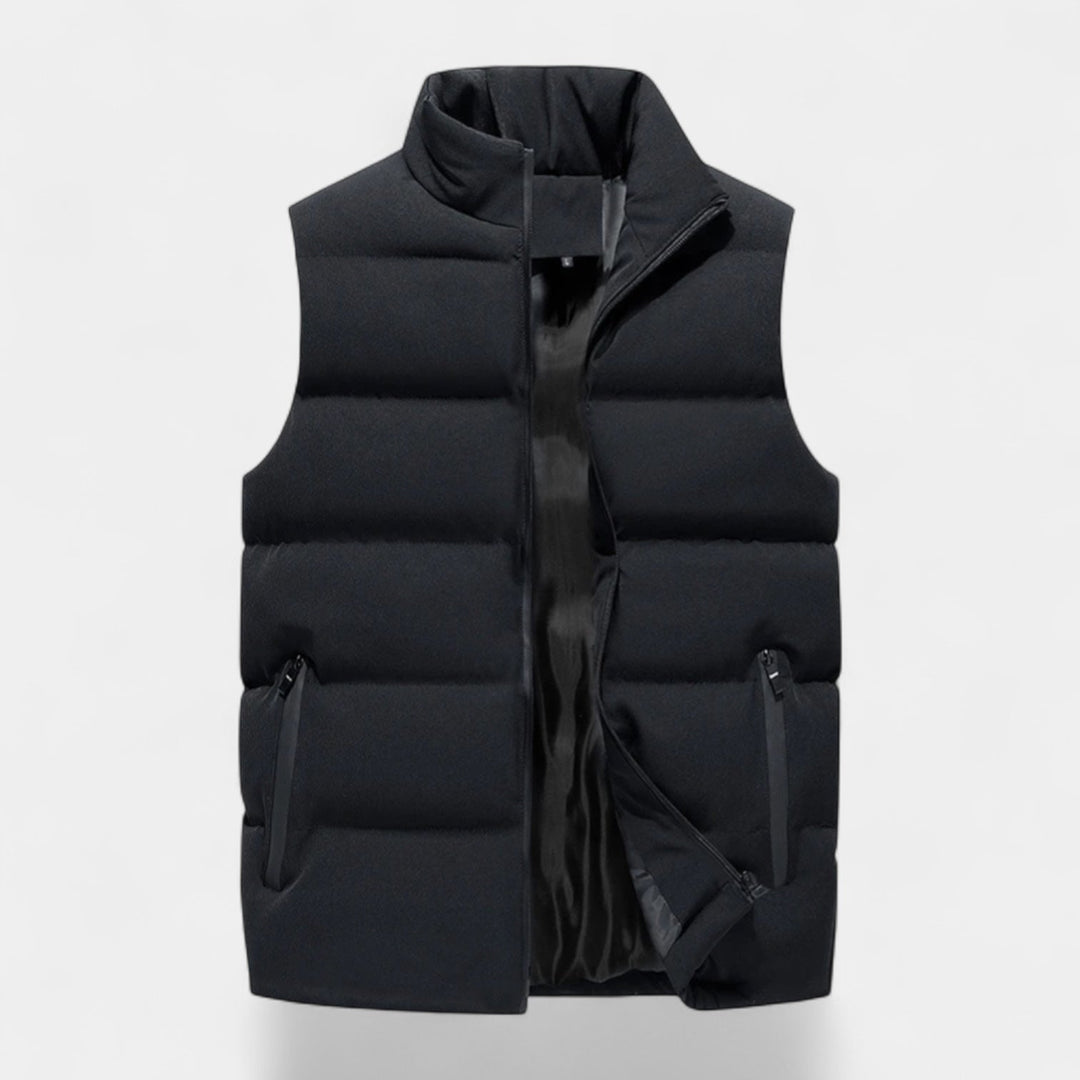 Męska Kurtka Puchowa bez Rękawów o Regularnym Kroju