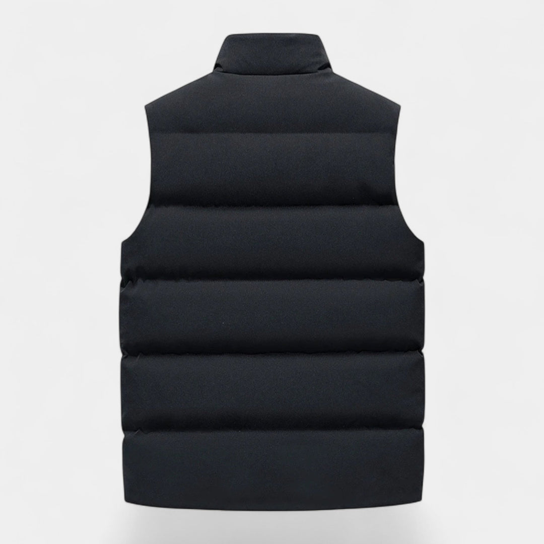 Męska Kurtka Puchowa bez Rękawów o Regularnym Kroju