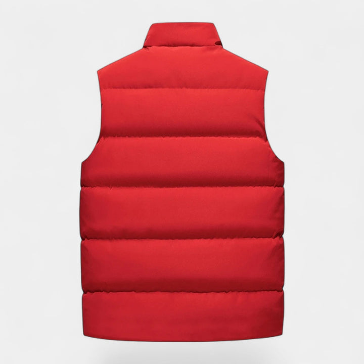 Męska Kurtka Puchowa bez Rękawów o Regularnym Kroju