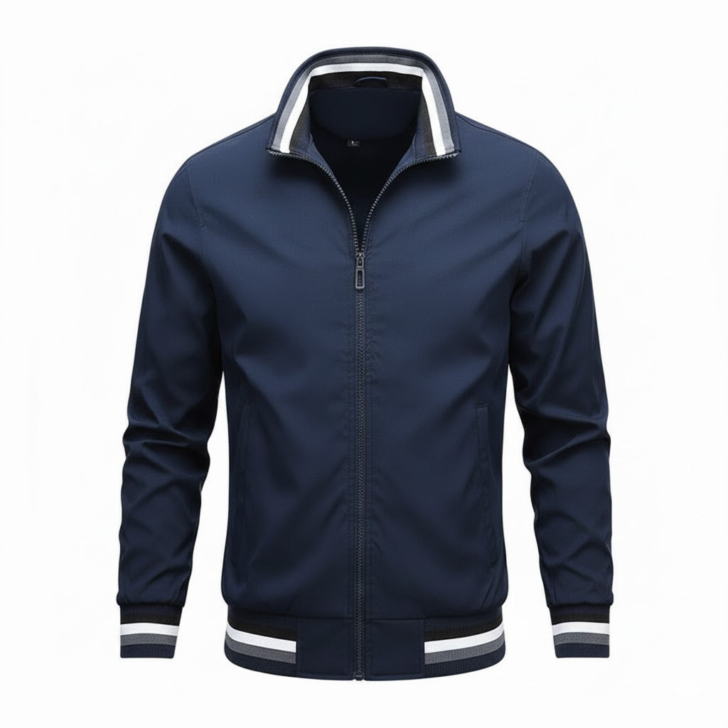 Męska Lekka Kurtka Bomberka z Zamkiem Błyskawicznym