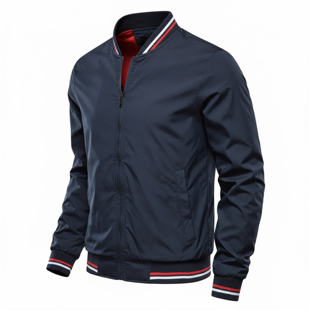 Męska Nowoczesna Kurtka Bomberka Streetwear z Kieszeniami