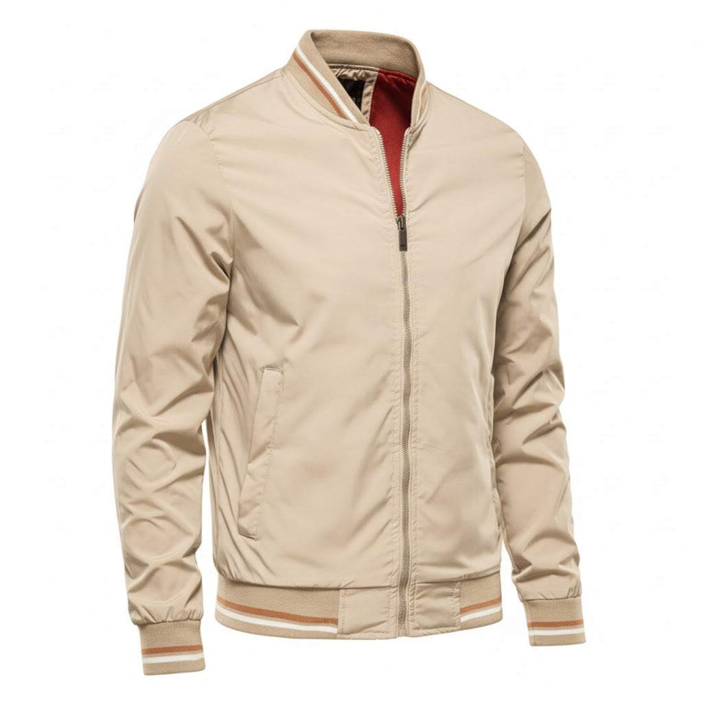 Męska Nowoczesna Kurtka Bomberka Streetwear z Kieszeniami