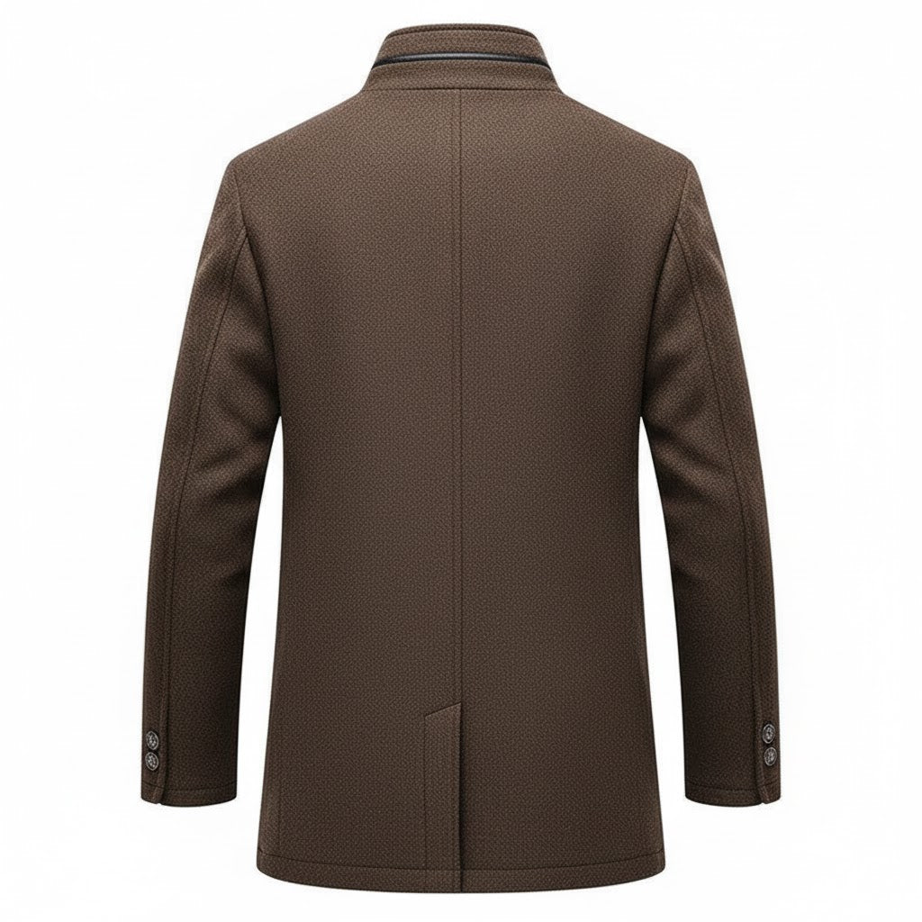 Męski Płaszcz Zimowy z Stójką