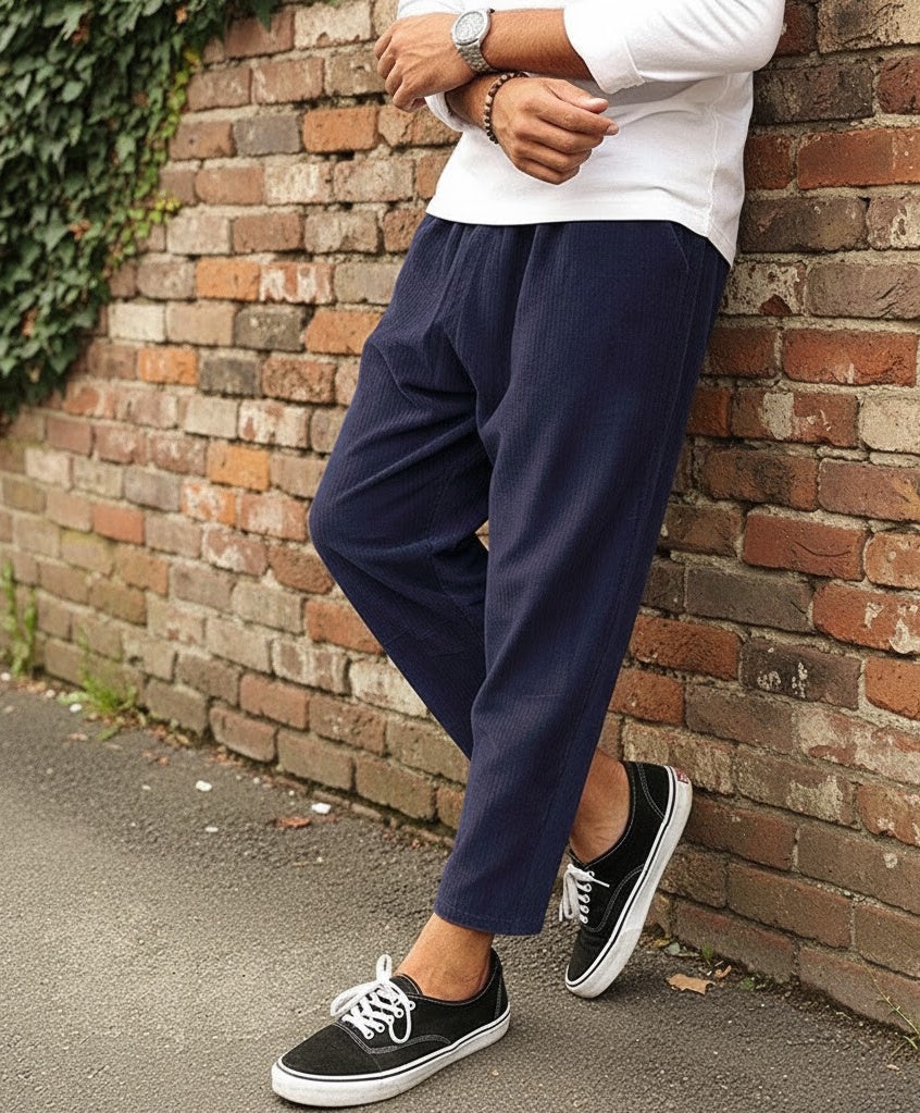 Męskie Casualowe Spodnie Sztruksowe