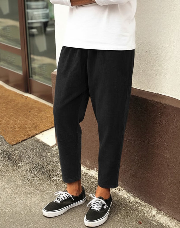 Męskie Casualowe Spodnie Sztruksowe